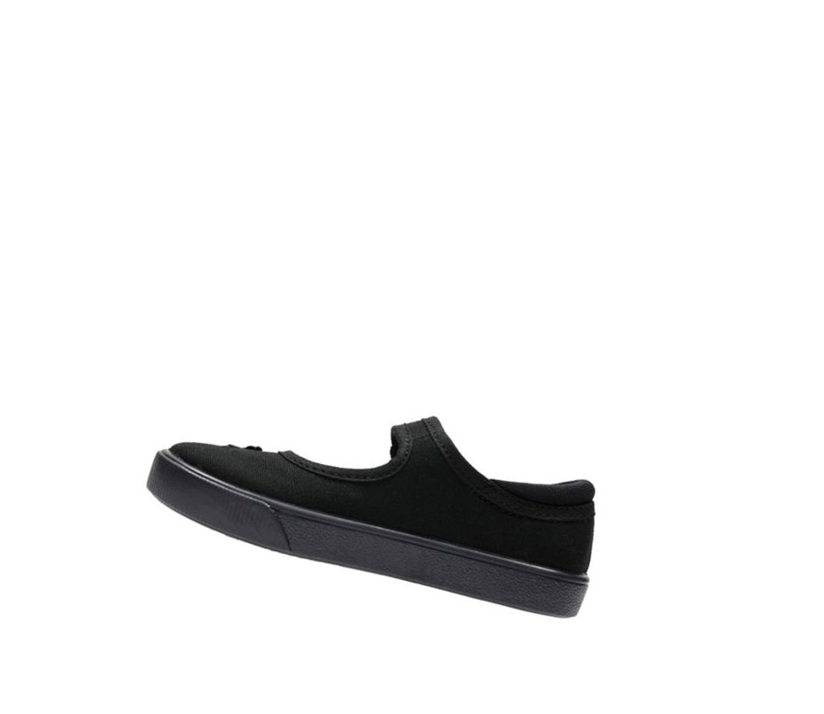 Clarks Hopper Go Skolske Topanky Dievcenske Čierne | XTRW-71462