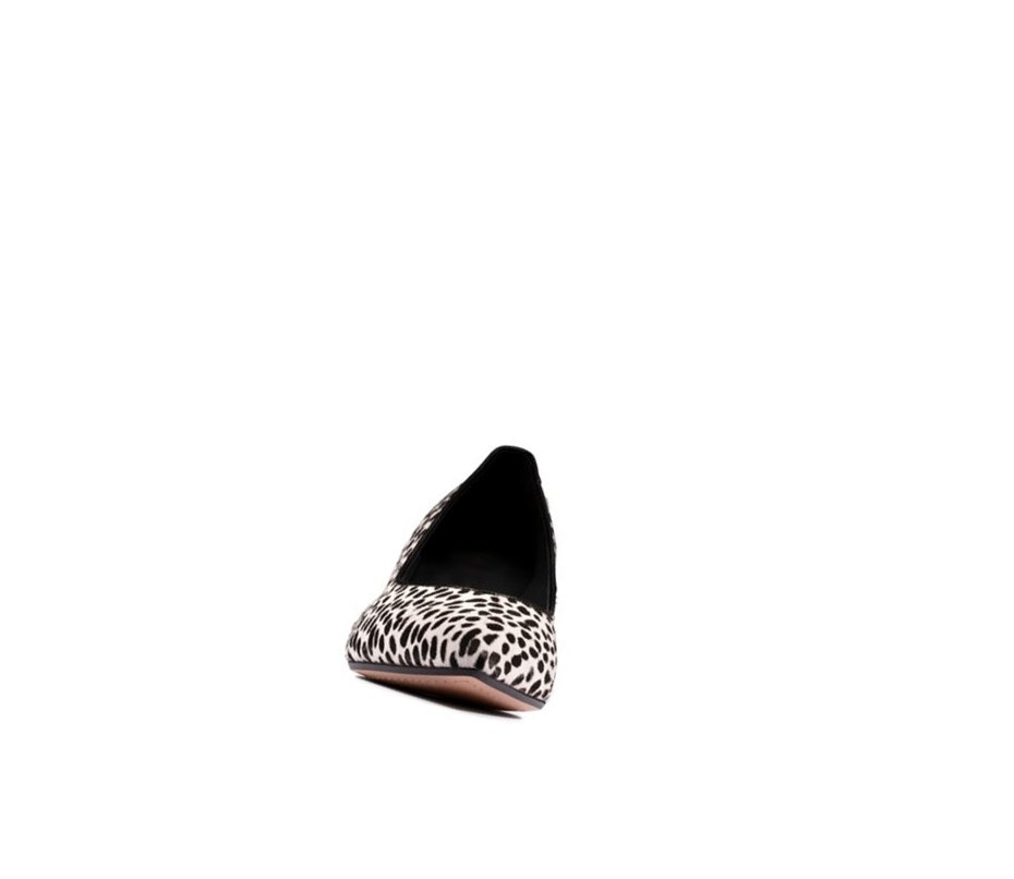 Clarks Laina 55 Court Print Kozene Kozene Topanky Damske Leopardie | ZCAR-72158