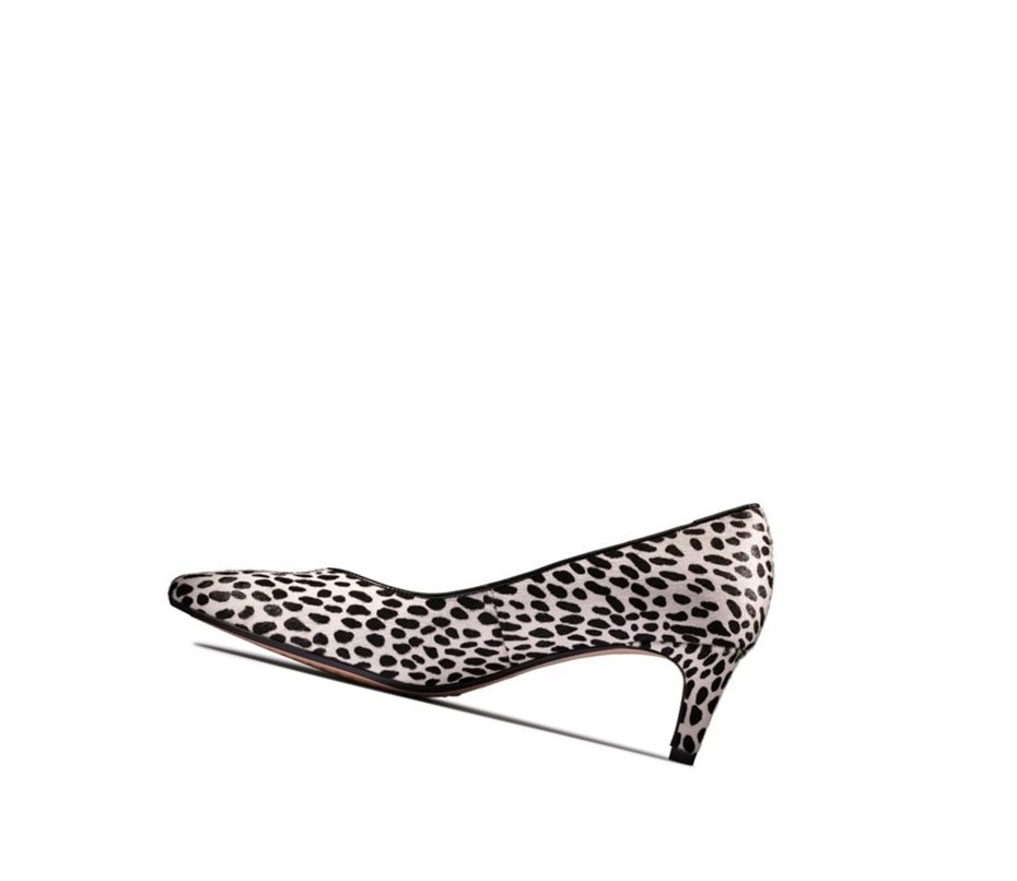 Clarks Laina 55 Court Print Kozene Podpätky Damske Leopardie | LPRB-13046