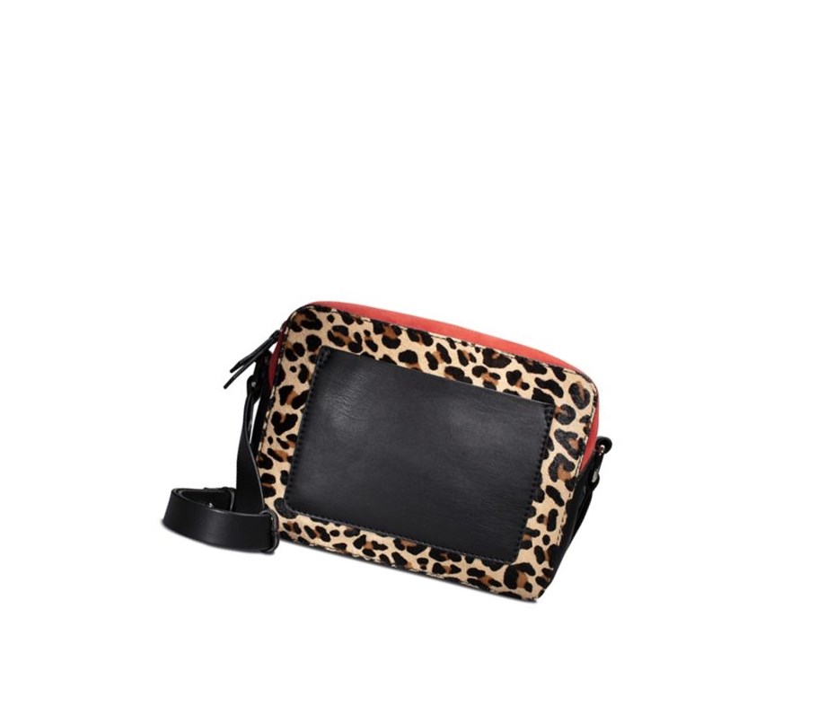 Clarks Marva Cove Print Kozene Leather Bags Damske Leopardie | GUIA-15024