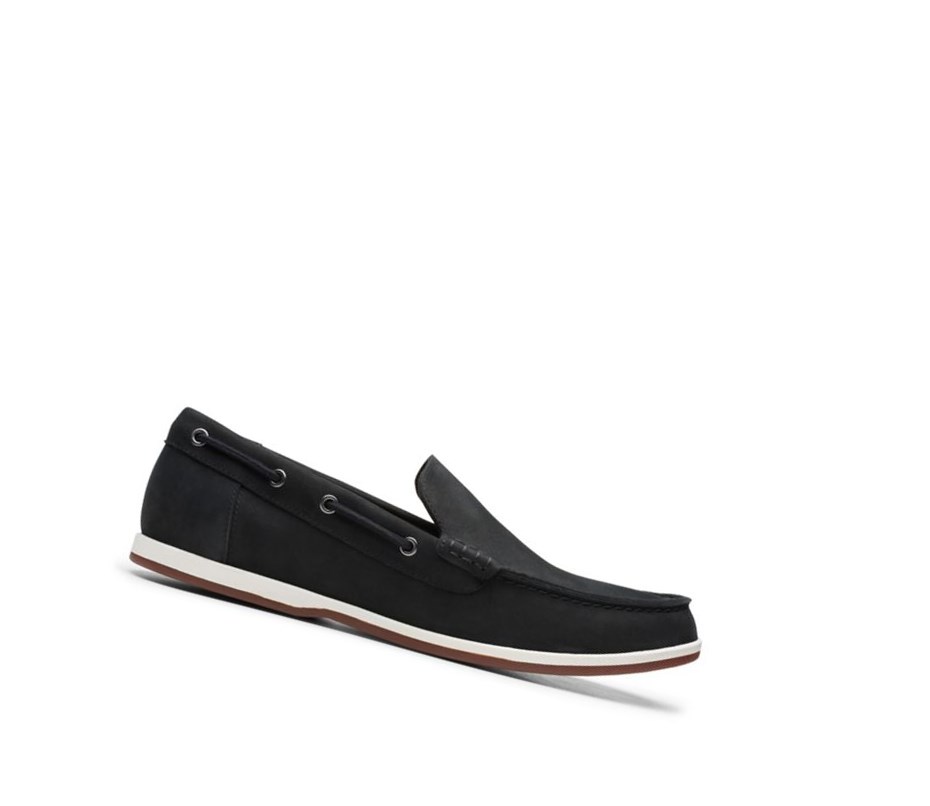 Clarks Morven Sun Nubuck Mokasiny Panske Čierne | EBSA-16974