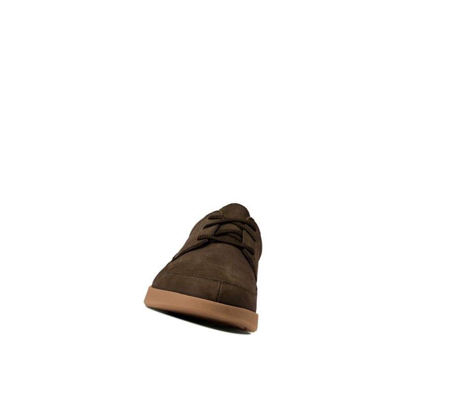 Clarks Oakland Craft Nubuck Semisove Casual Obuv Panske Tmavo Hnede | OZIU-39708