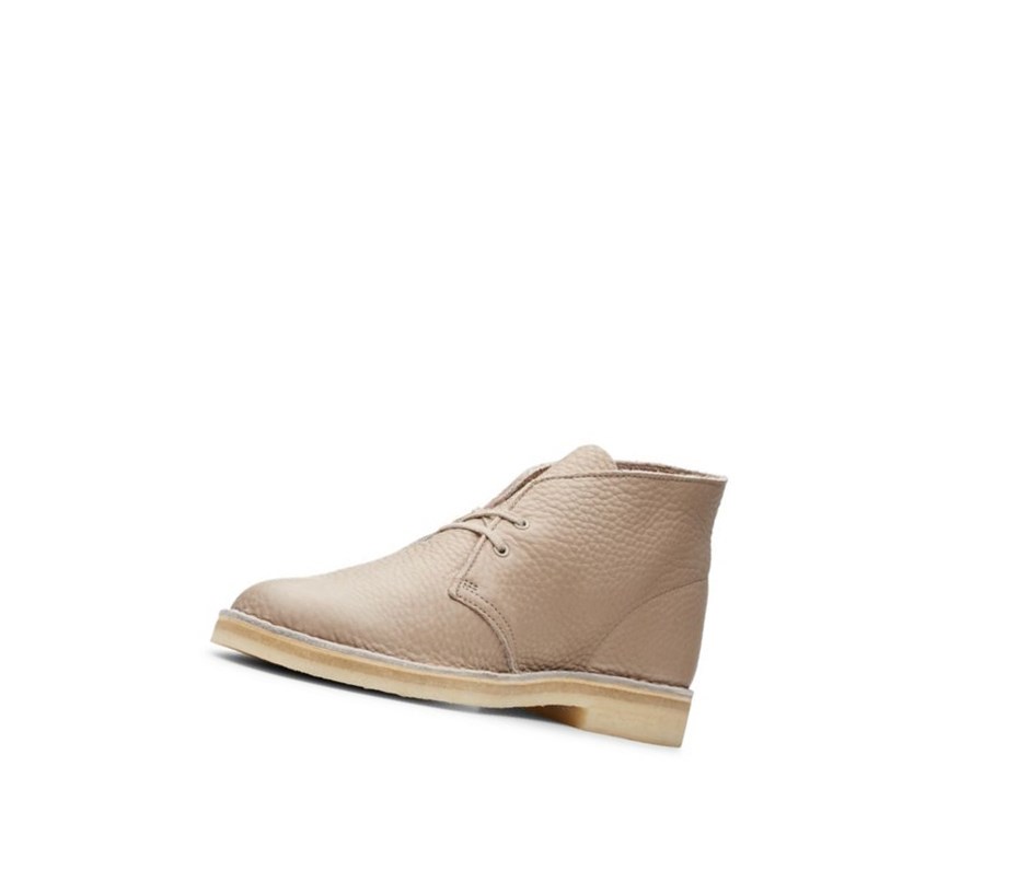 Clarks Original Kozene Púštne Čižmy Panske Béžové | GLKE-45108