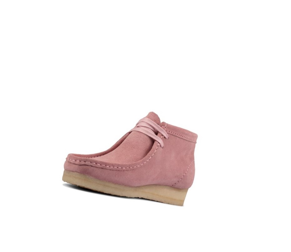 Clarks Original Semisove Wallabee Damske Ruzove | SROX-54927