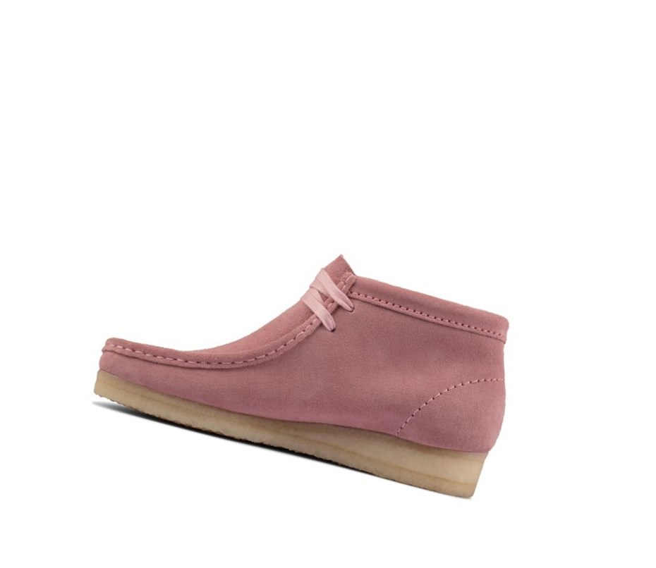 Clarks Original Semisove Wallabee Damske Ruzove | SROX-54927