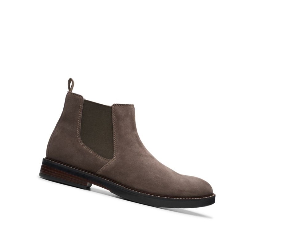 Clarks Paulson Up Semisove Chelsea Cizmy Panske Béžové | IQVR-57294