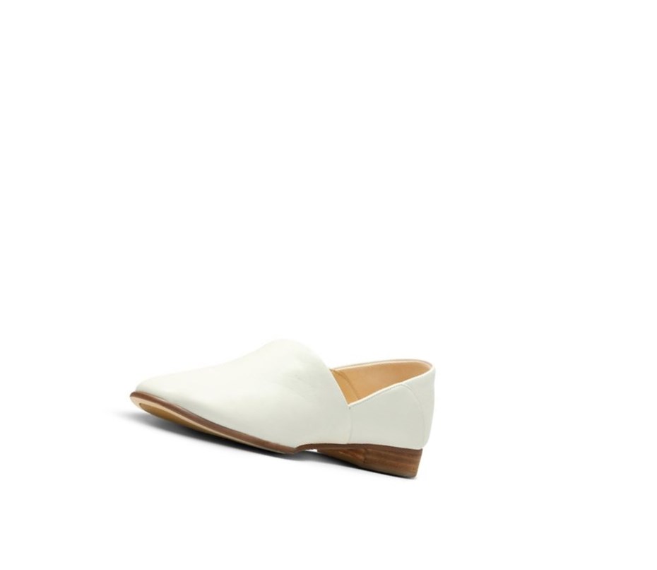 Clarks Pure Tone Kozene Balerinky Damske Biele | DBOH-57960