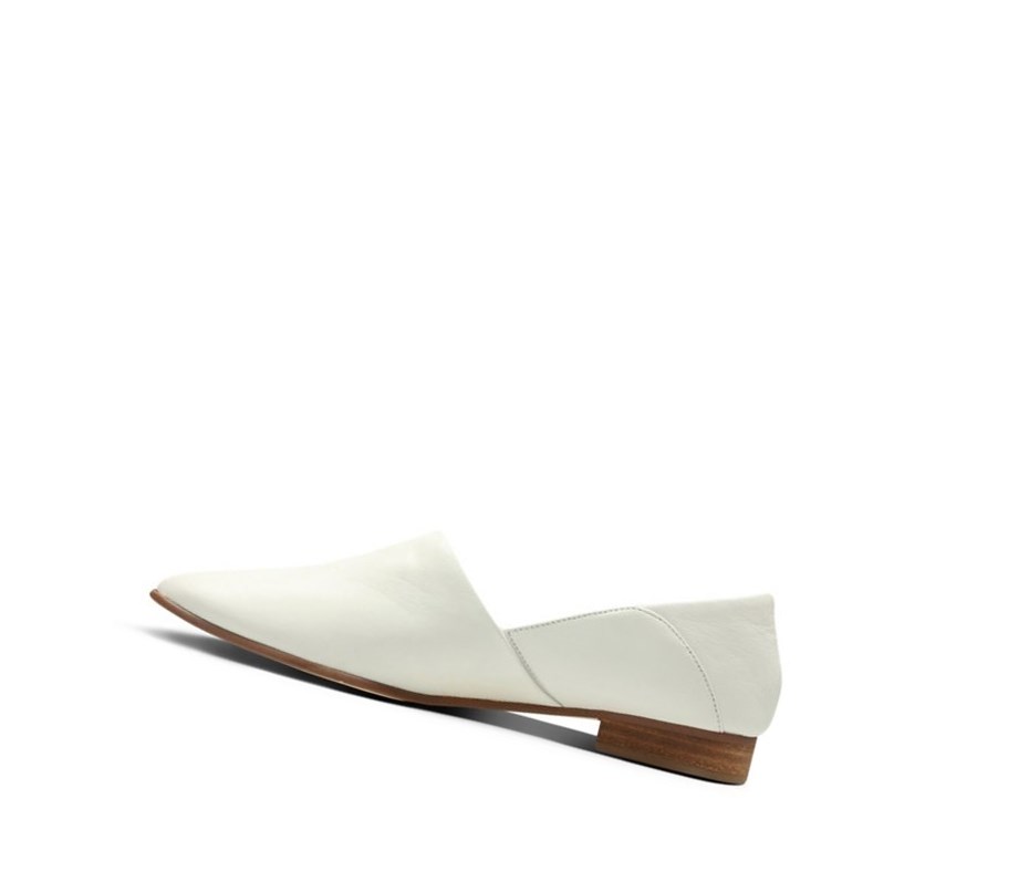 Clarks Pure Tone Kozene Balerinky Damske Biele | DBOH-57960