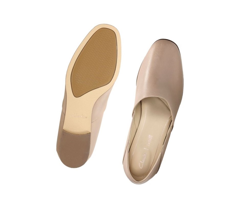 Clarks Pure Tone Kozene Siroke Topanky Fit Slip On Tenisky Damske Skin | NLEA-50381