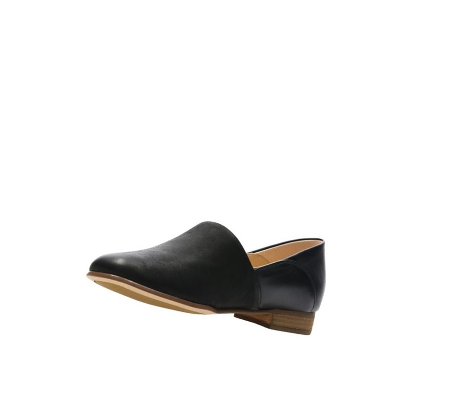 Clarks Pure Tone Slip On Kozene Siroke Topanky Fit Slip On Tenisky Damske Čierne | ZXQJ-06273