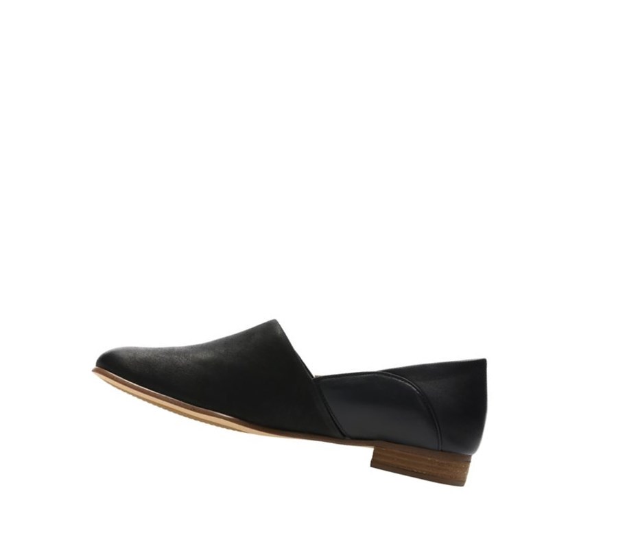 Clarks Pure Tone Slip On Kozene Siroke Topanky Fit Slip On Tenisky Damske Čierne | ZXQJ-06273