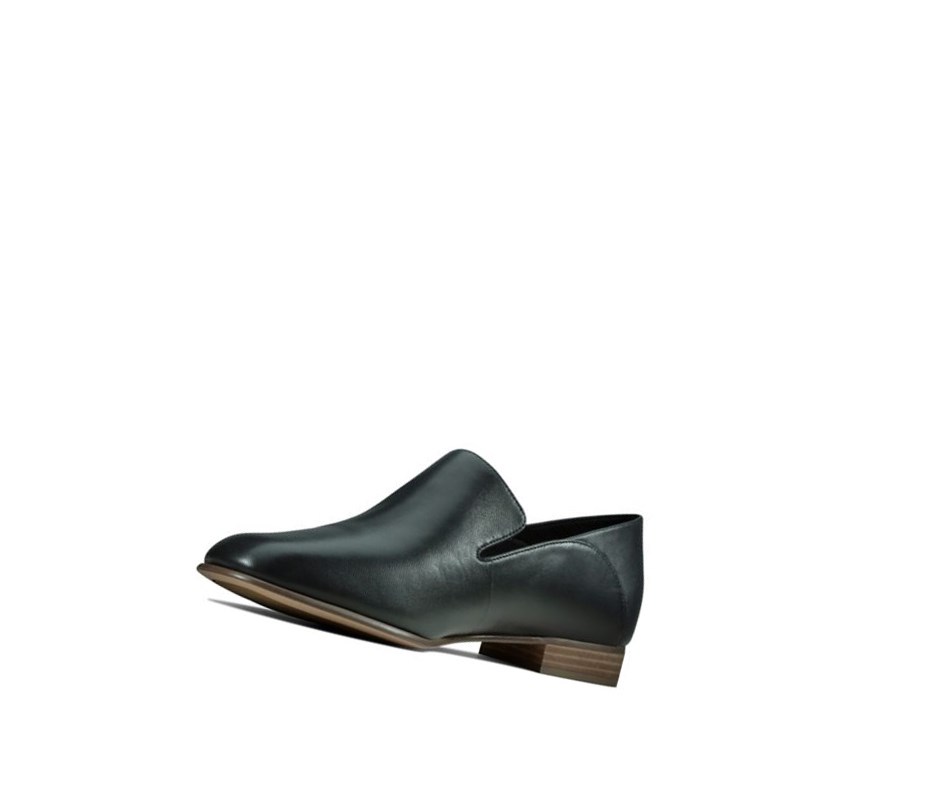 Clarks Pure Viola Kozene Slip On Tenisky Damske Čierne | IYCH-63481