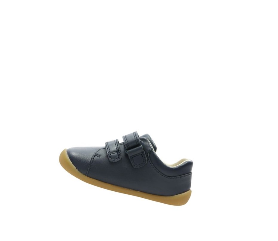 Clarks Roamer Craft Kozene Vychadzkove Topanky Chlapcenske Námornícka Modrá | CMEG-48617