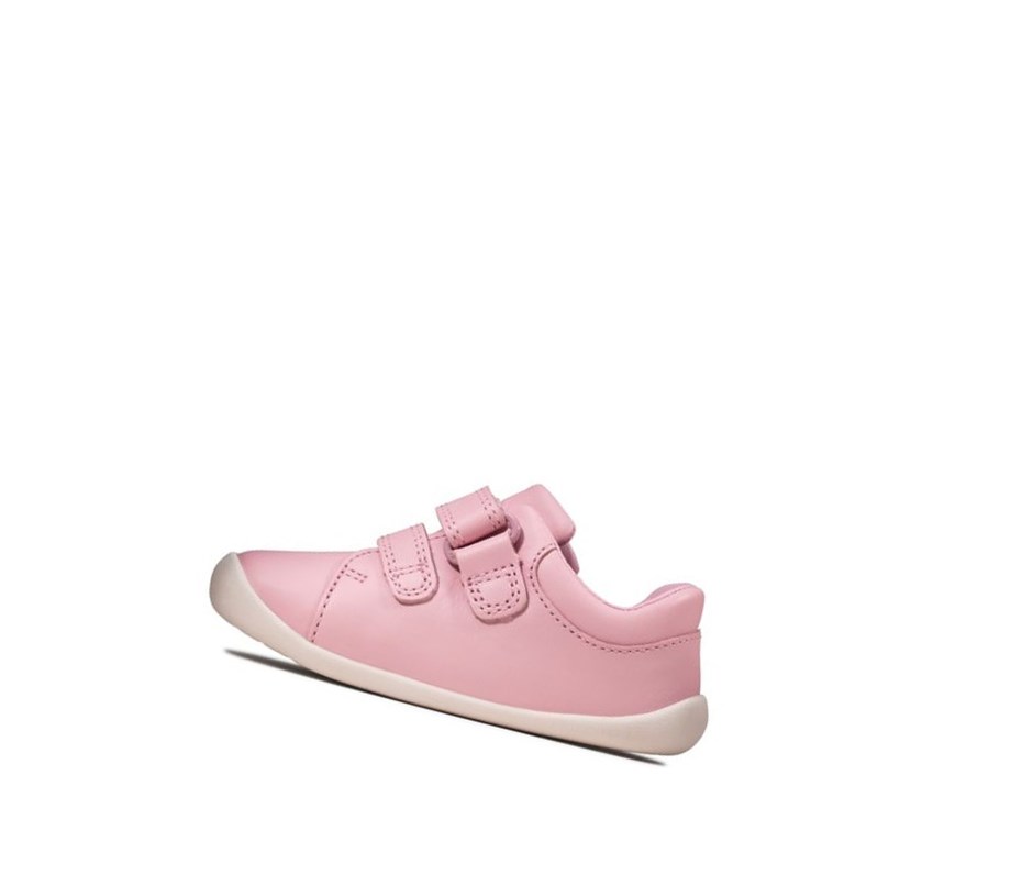 Clarks Roamer Craft Kozene Vychadzkove Topanky Chlapcenske Ruzove | DMVC-39847