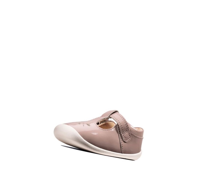 Clarks Roamer Star Lakovane Vychadzkove Topanky Dievcenske Ruzove | ZGHB-06954