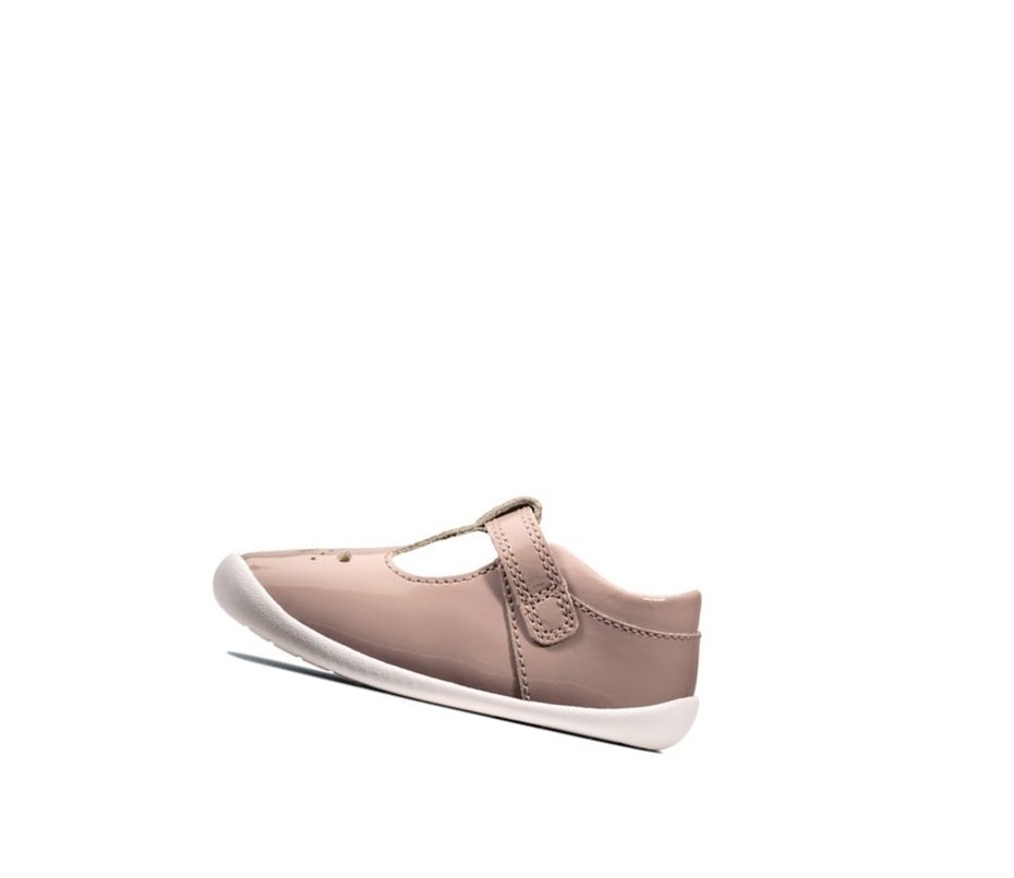 Clarks Roamer Star Lakovane Vychadzkove Topanky Dievcenske Ruzove | ZGHB-06954