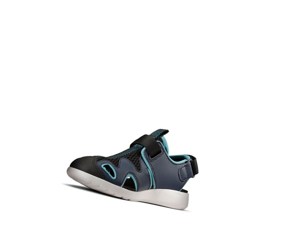 Clarks Scape Surf Syntetická Sandale Casual Dievcenske Námornícka Modrá | YVLK-01358