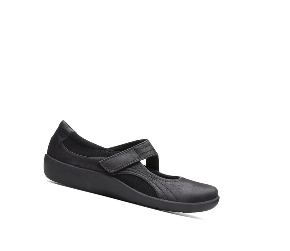 Clarks Sillian Bella Siroke Topanky Fit Kozene Topanky Damske Čierne | JKDT-45921