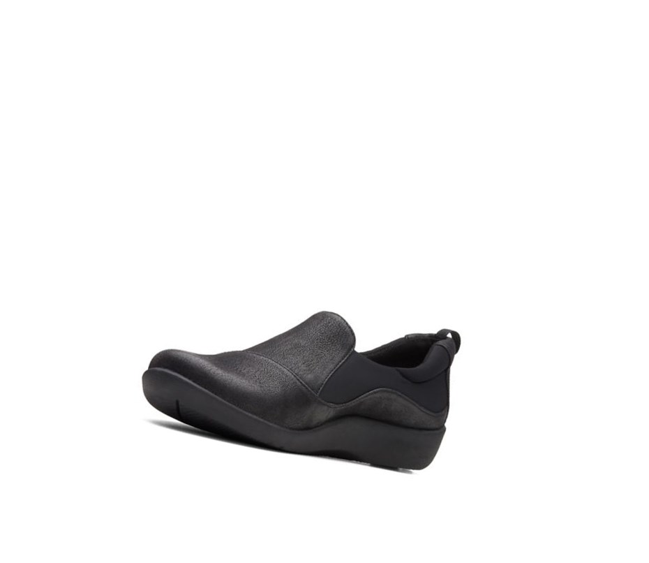 Clarks Sillian Paz Siroke Topanky Fit Slip On Tenisky Damske Čierne | JFBN-90347