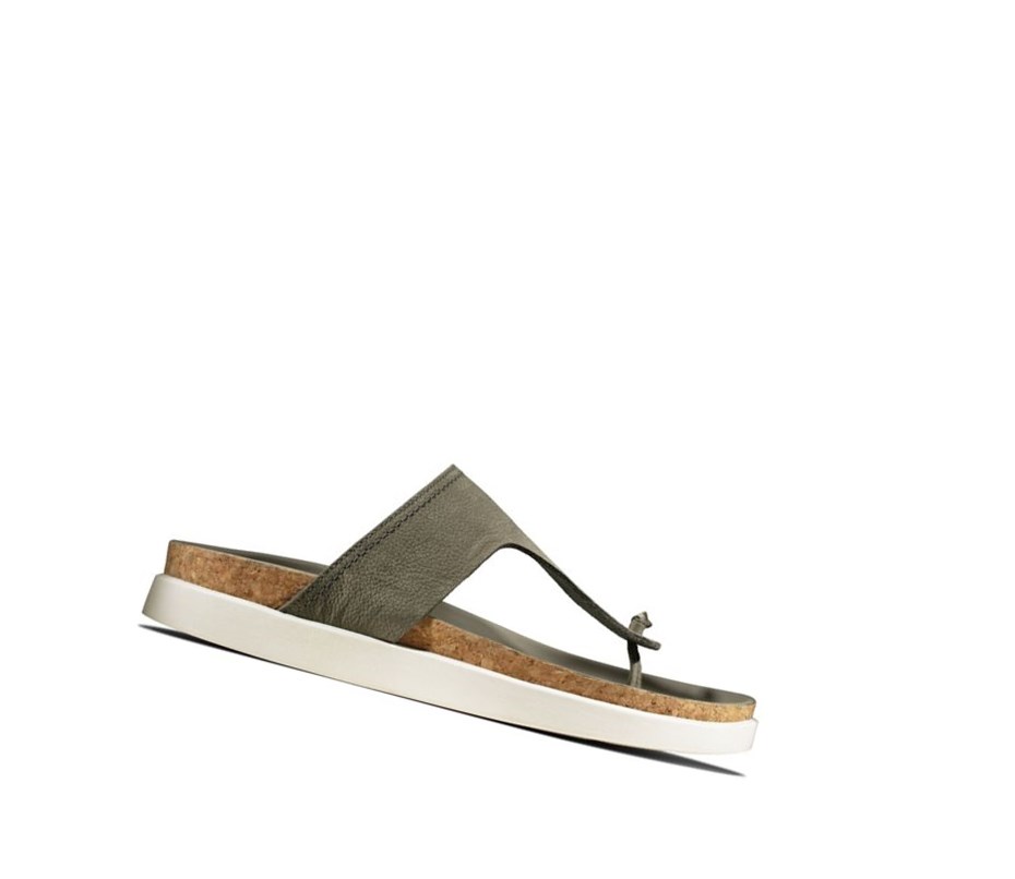 Clarks Sunder Post Nubuck Sandale Casual Panske Olivovo Zelená | BKUS-27164