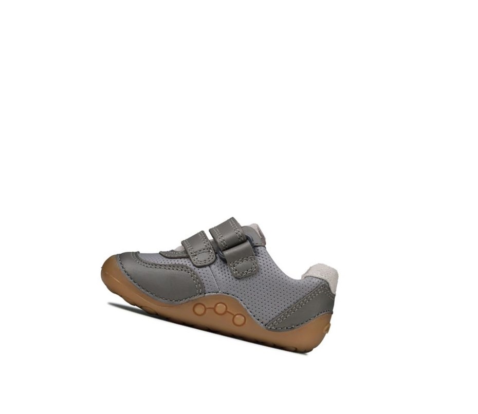 Clarks Tiny Dusk Semisove Vychadzkove Topanky Chlapcenske Siva | JYOX-43910