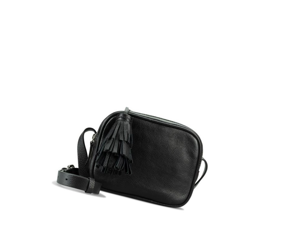 Clarks Topsham Mila Kozene Crossbody Kabelka Damske Čierne | DQRC-68374