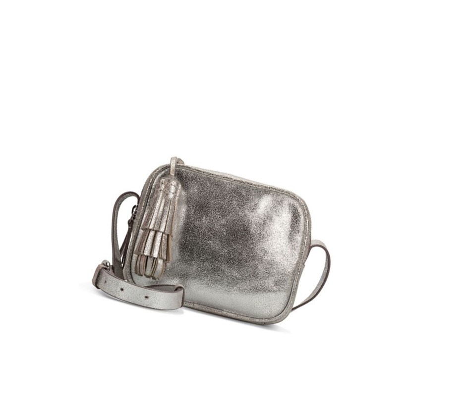 Clarks Topsham Mila Kozene Crossbody Kabelka Damske Strieborne | JWCK-89132