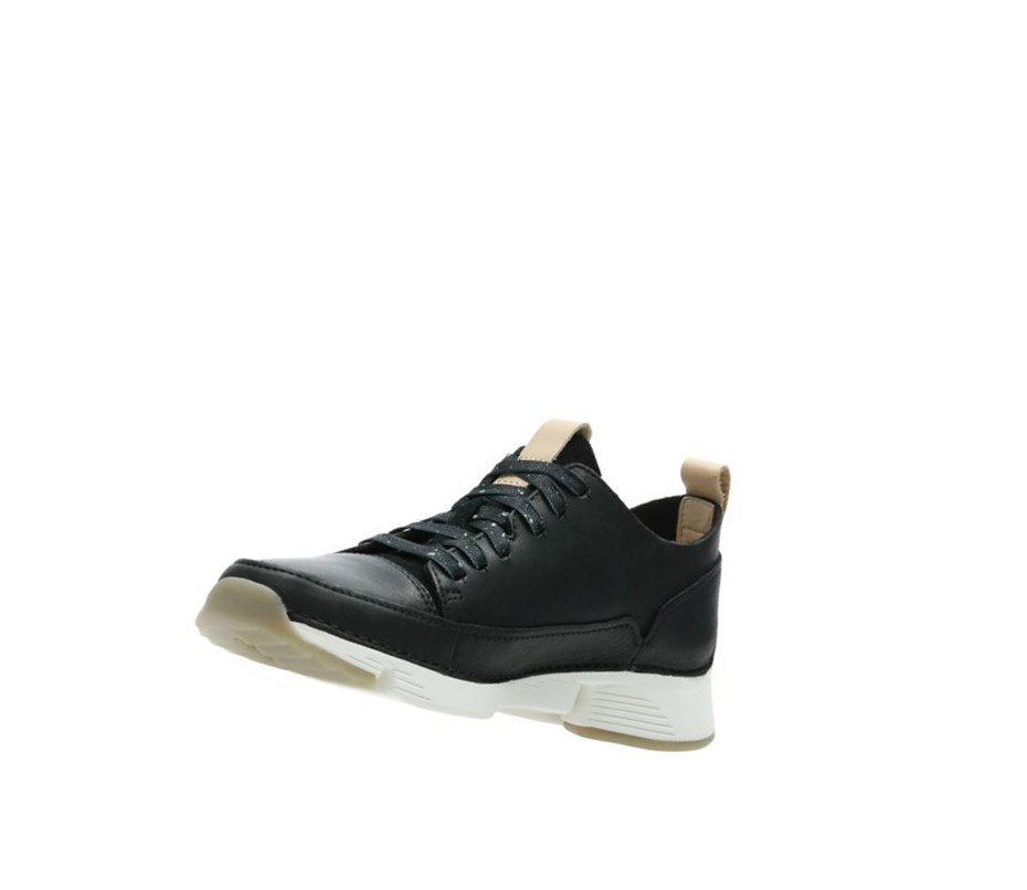 Clarks Tri Spark Nubuck Ležérne Tenisky Damske Čierne | ZRFC-24658