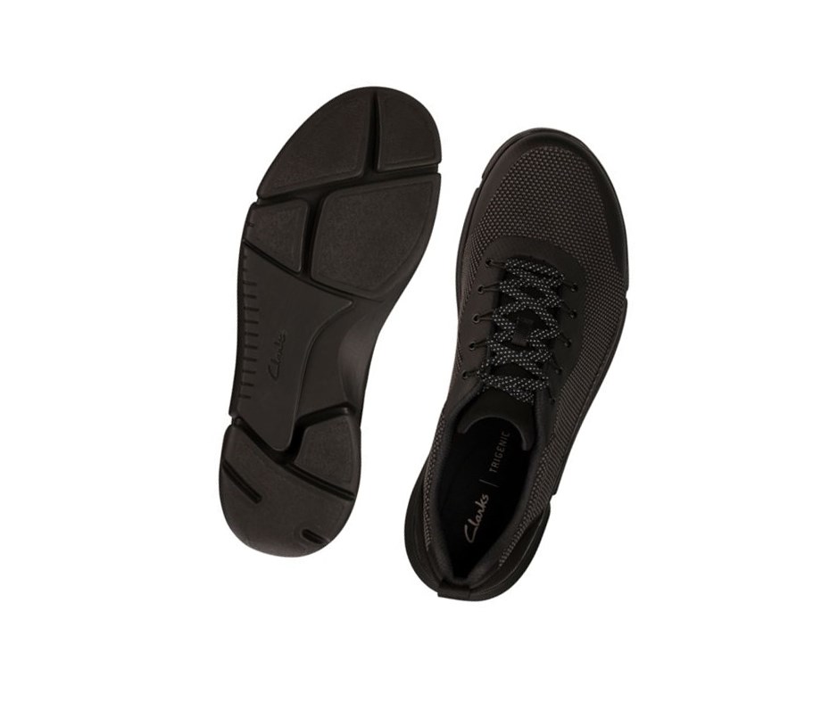 Clarks Triken Jump Textilne Tenisky Panske Čierne | ZAXR-43719