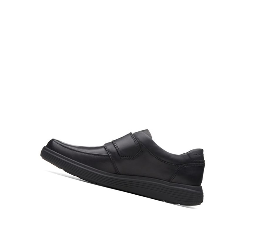 Clarks Un Abode Remienkove Kozene Kozene Topanky Panske Čierne | MQXD-47635