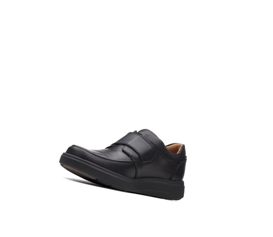 Clarks Un Abode Remienkove Kozene Siroke Topanky Fit Kozene Topanky Panske Čierne | HXYA-75846