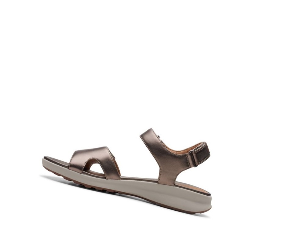 Clarks Un Adorn Calm Ploche Sandale Damske Meď Metal | ONIG-48091