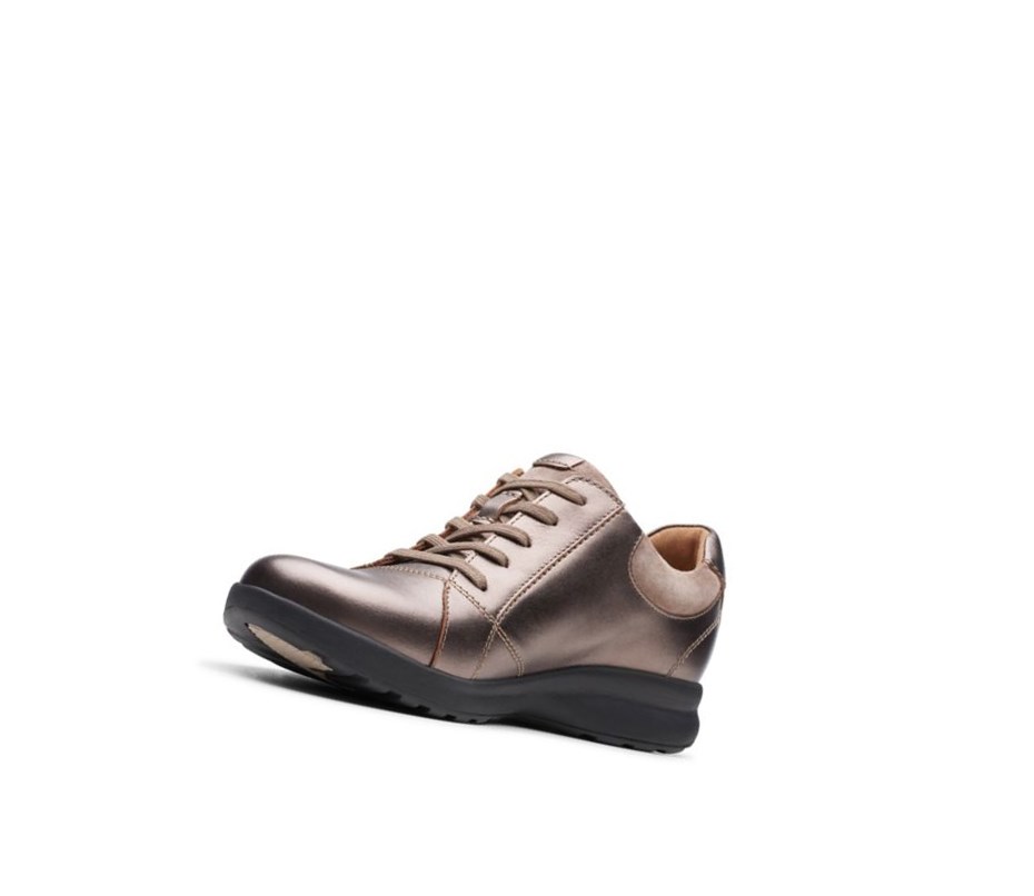 Clarks Un Adorn Cipkovane Kozene Balerinky Damske Meď Metal | ZQFH-41035