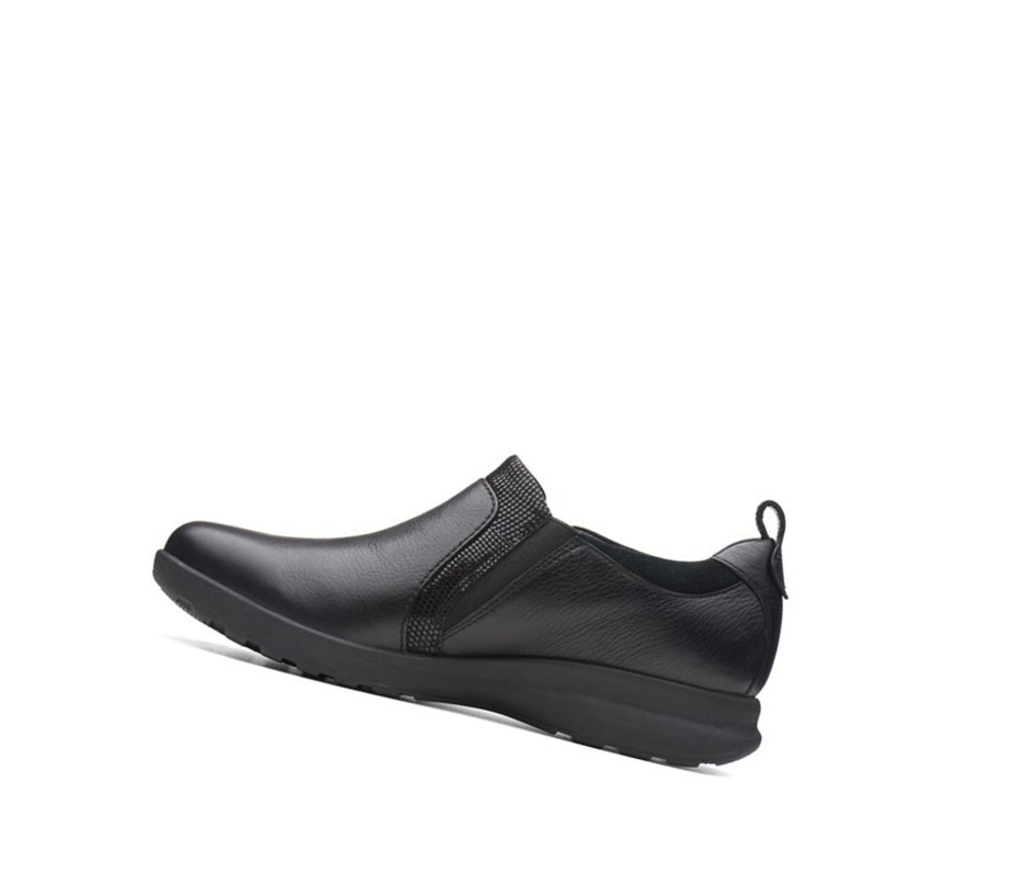 Clarks Un Adorn Zip Kozene Balerinky Damske Čierne | UAHS-46172