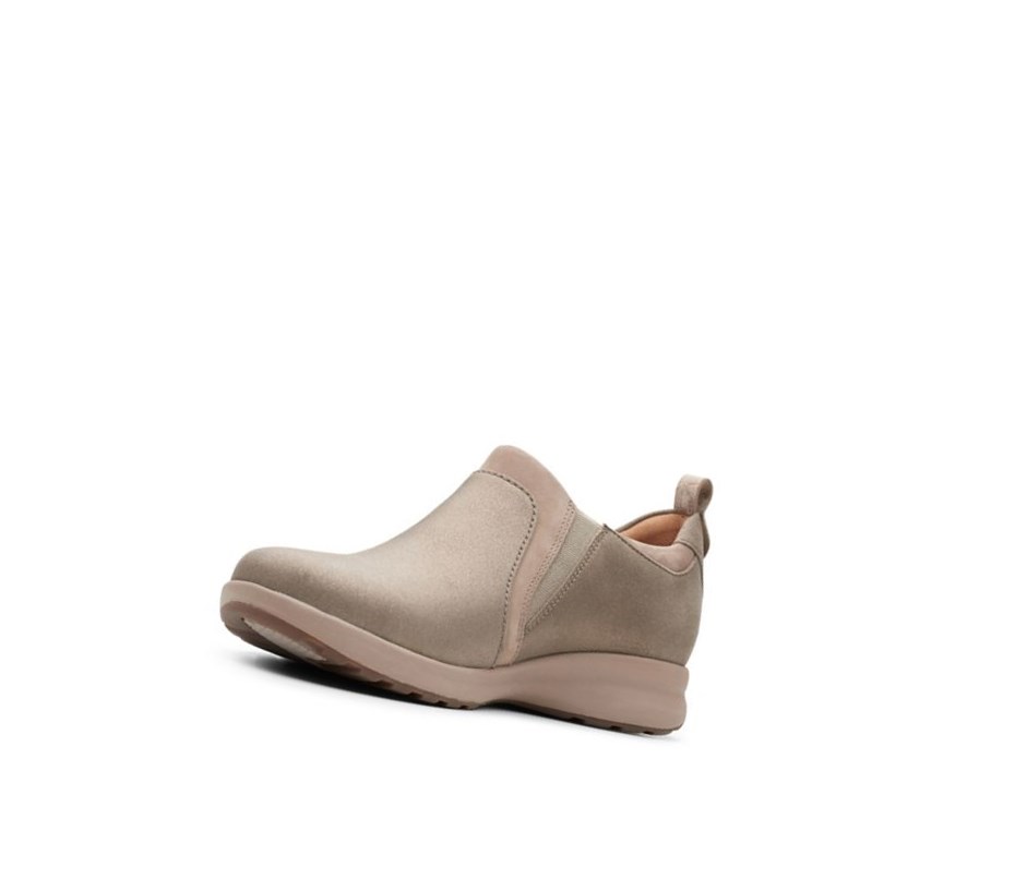 Clarks Un Adorn Zip Kozene Siroke Topanky Fit Kozene Topanky Damske Béžové | QYRB-82459