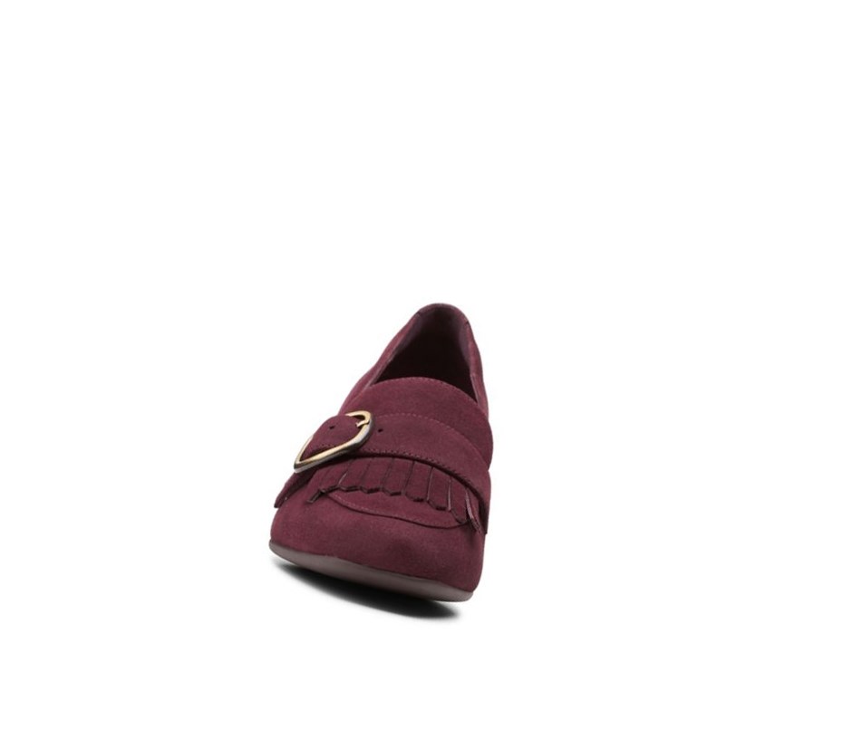 Clarks Un Cosmo Go Semisove Podpätky Damske Bordove | BDIT-02751