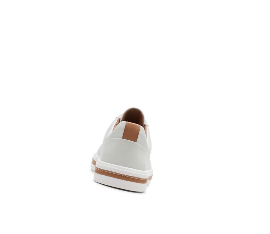 Clarks Un Maui Cipkovane Kozene Siroke Topanky Fit Kozene Topanky Damske Biele | NCQR-59082