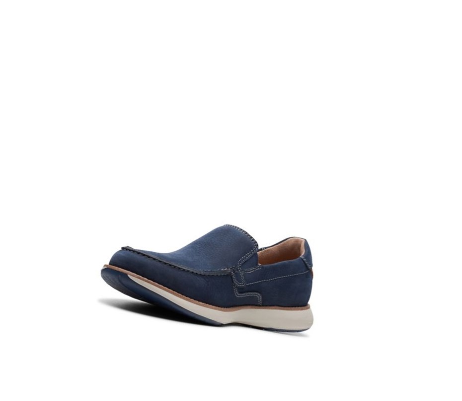 Clarks Un Pilot Step Nubuck Kozene Slip On Tenisky Panske Námornícka Modrá | DMJX-36298