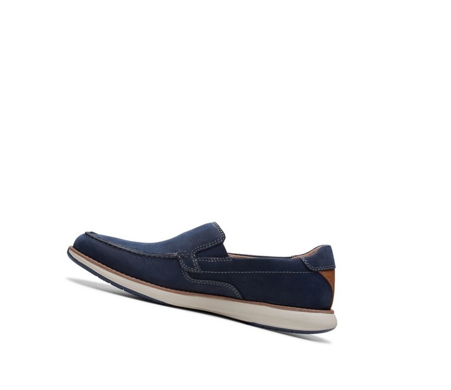 Clarks Un Pilot Step Nubuck Kozene Slip On Tenisky Panske Námornícka Modrá | DMJX-36298