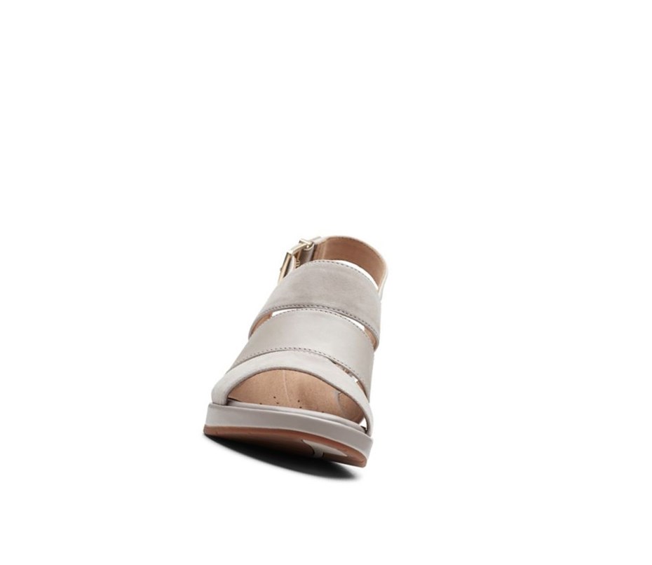 Clarks Un Plaza Go Semisove Sandale na Platforme Damske Zlate | VJCM-06359