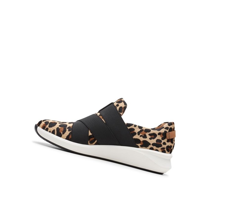 Clarks Un Rio Remienkove Print Pony Kozene Kozene Topanky Damske Leopardie | GKQS-02984