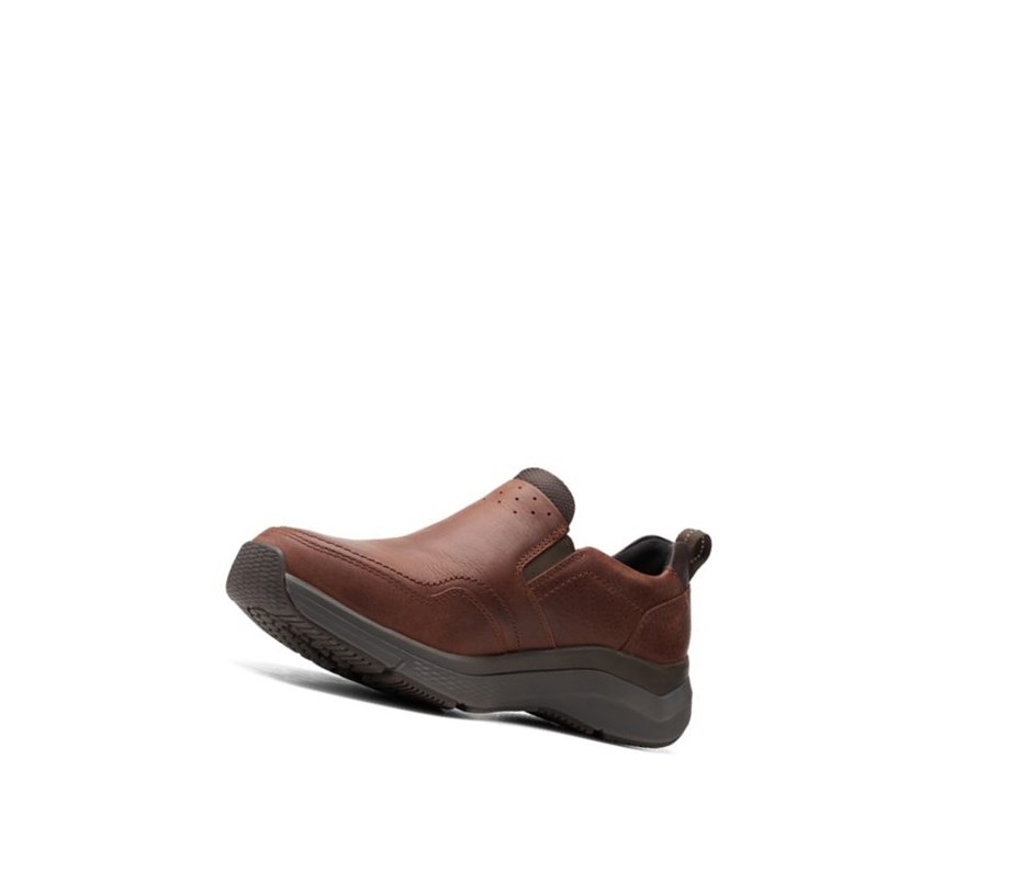 Clarks Wave 2.0 Edge Oily Kozene Tenisky Panske Hnede | RTGF-49851