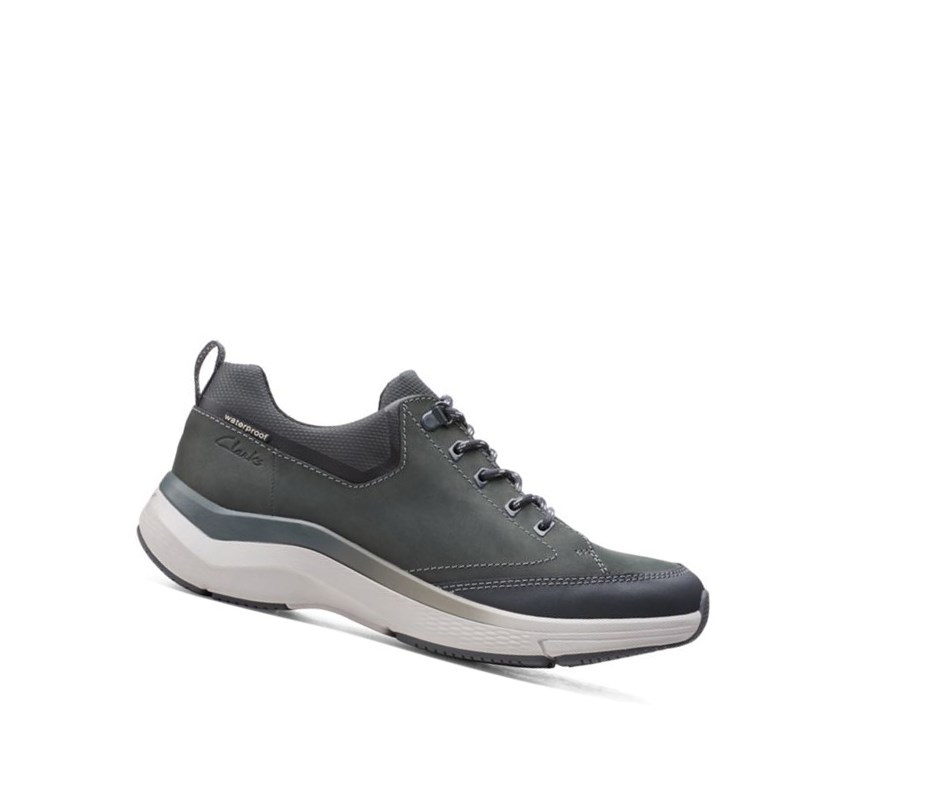 Clarks Wave 2.0 Vibe Nubuck Kozene Siroke Topanky Fit Vychadzkove Topanky Panske Tmavo Siva | BKXC-39257